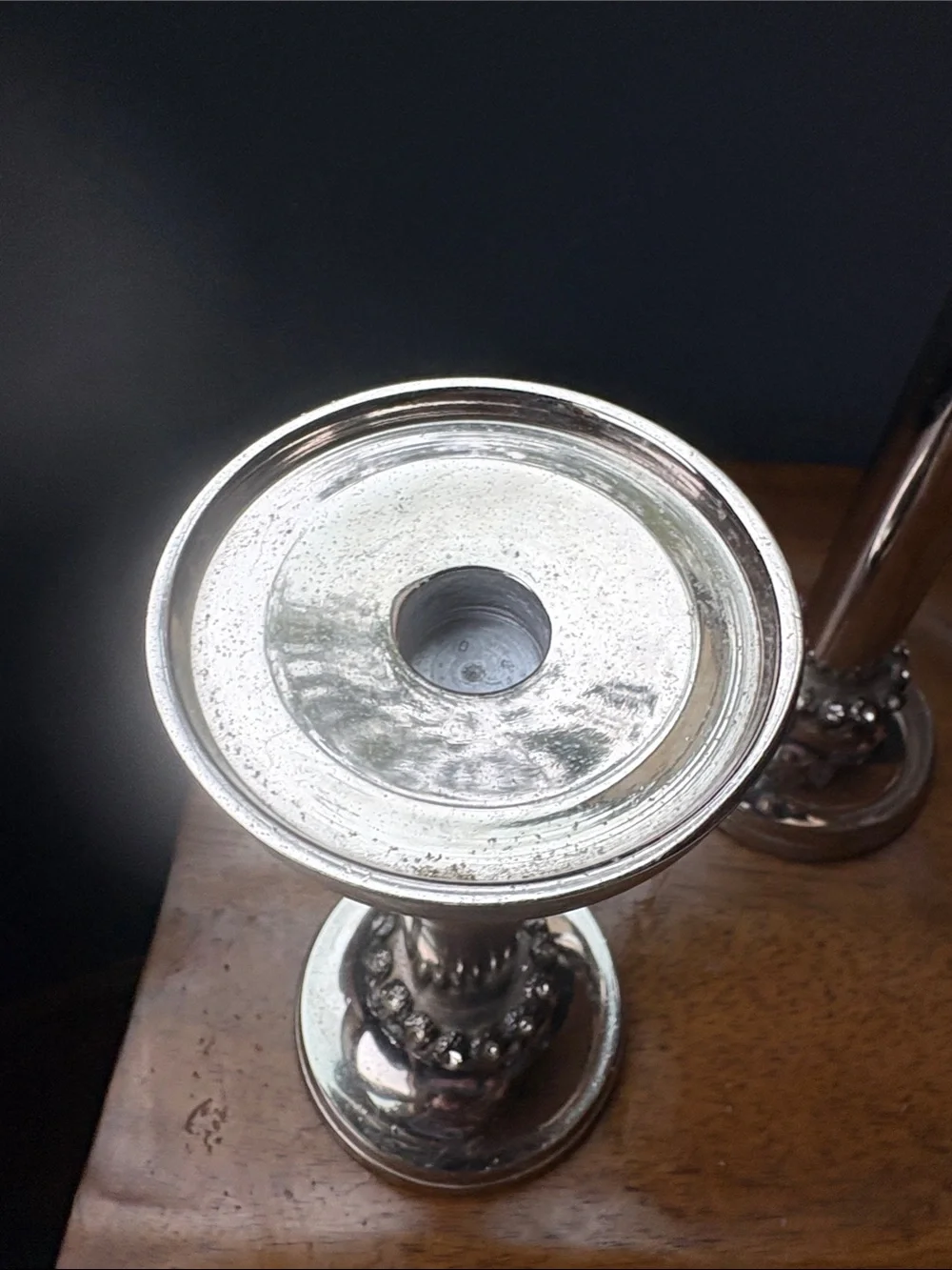 Candlesticks with crystals set